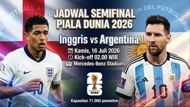 Inggris vs Argentina